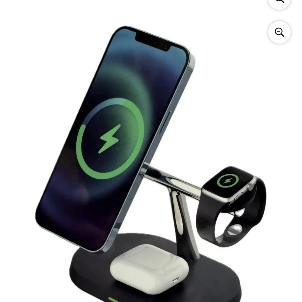 POWER CELL 3 - IN - 1 MAGNETIC 15WATT WIRELESS FAST CHARGER (NEW WITH TAGS)